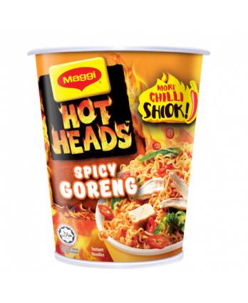 Maggi Hot Heads Spicy Dry Goreng Cup Noodles 59g