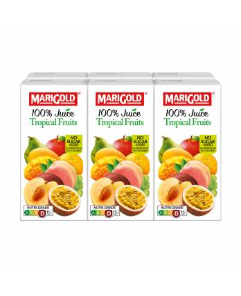 Marigold 100% Packet Juice - Tropical Fruits 6 x 200ml