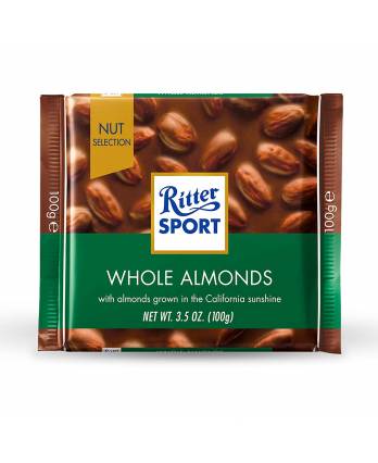 Ritter Sport Whole Almonds 100G