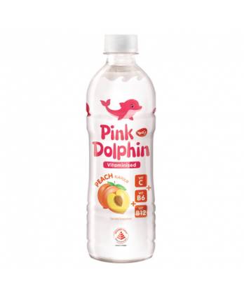 Pink Dolphin Vitaminised Water - Peach 500ml